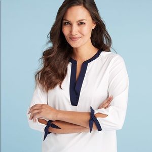 Vineyard Vines Colorblock Savannah Popover Top